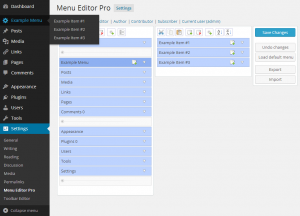 Creating new menus and submenus