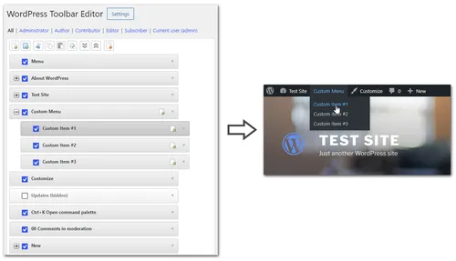 Creating a custom Toolbar menu