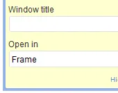 Open a menu link in a frame or a new window